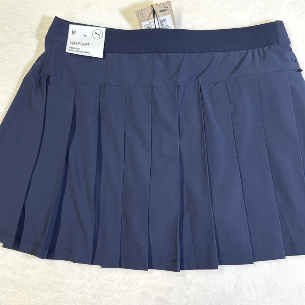Puma Women's Resort Wrap Golf Skirt- Navy Blue- Medium - Image 11