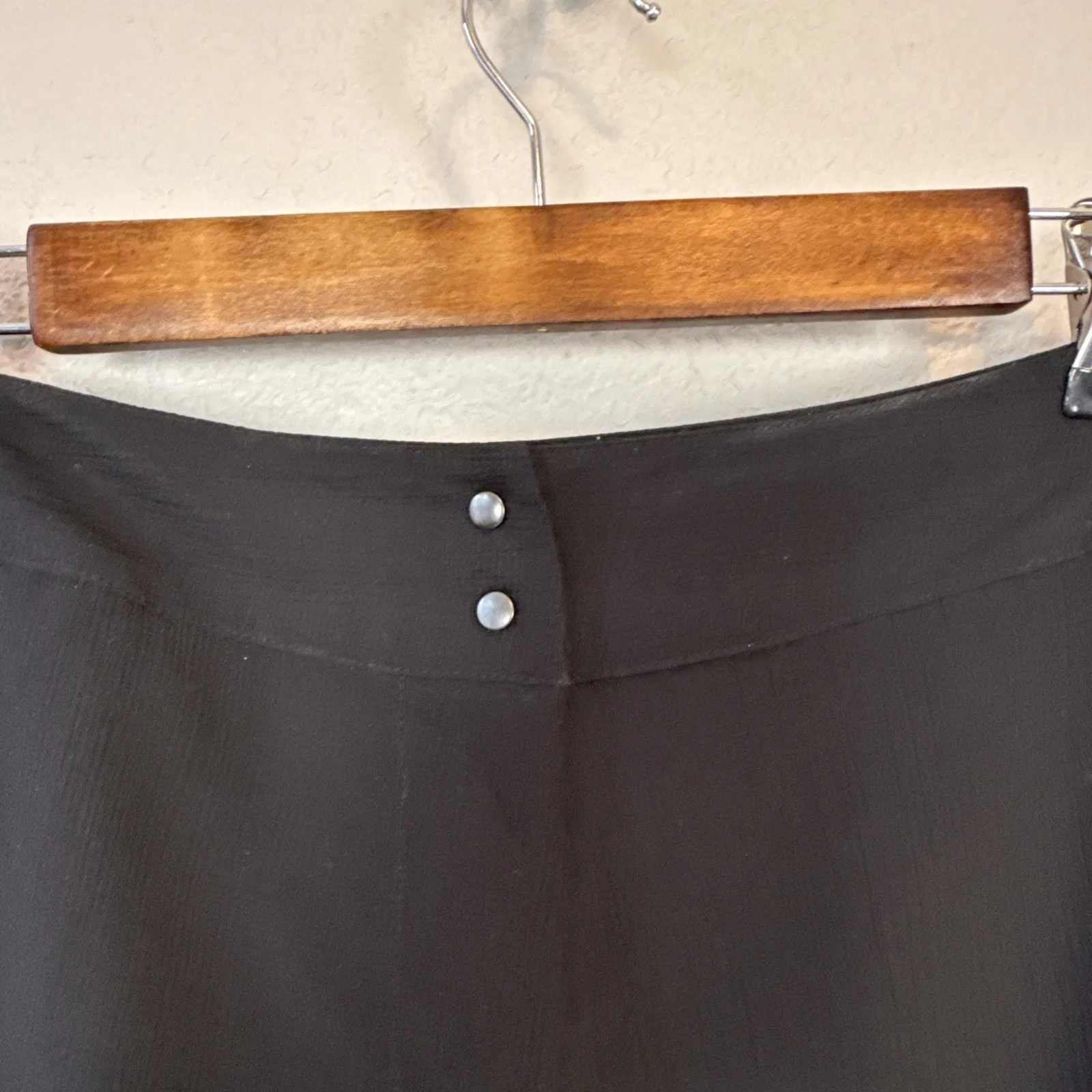 Babette Black Crepe Barrel Lantern Balloon Wide Leg Pants Size S Lagenlook - Image 4