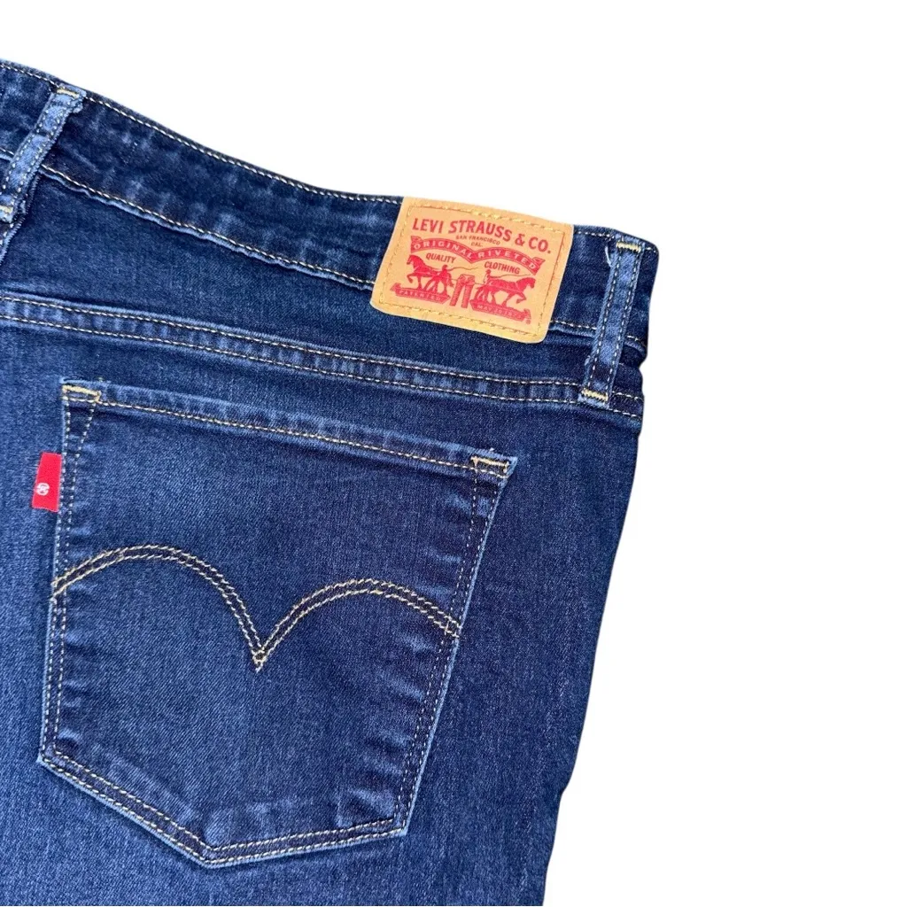 Levi’s 711 Skinny Jeans Indigo Ridge Dark Wash Sz 33 x 30 Mid Rise Stretch Denim - Image 6