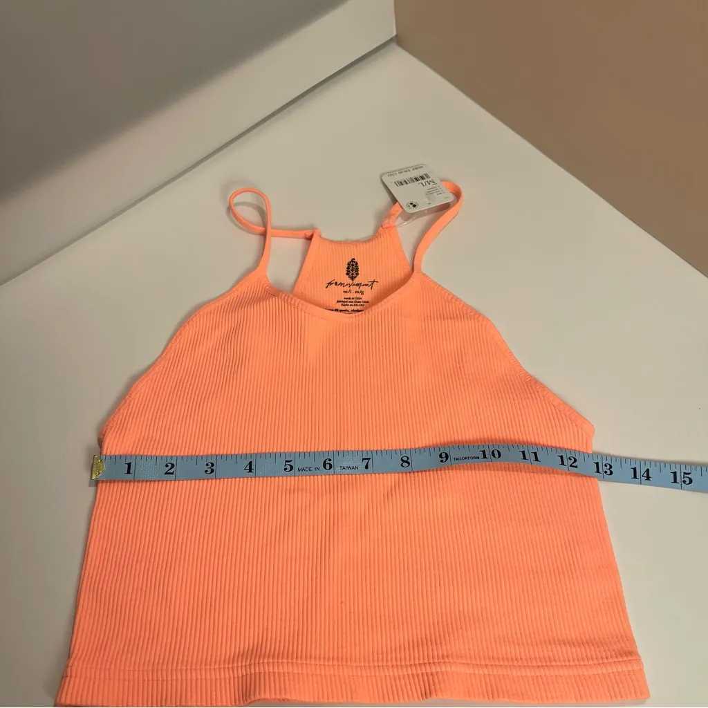 Free People Movement Happiness Runs Long Crop Top Athletic Sport bralette Sz M/L - Image 9