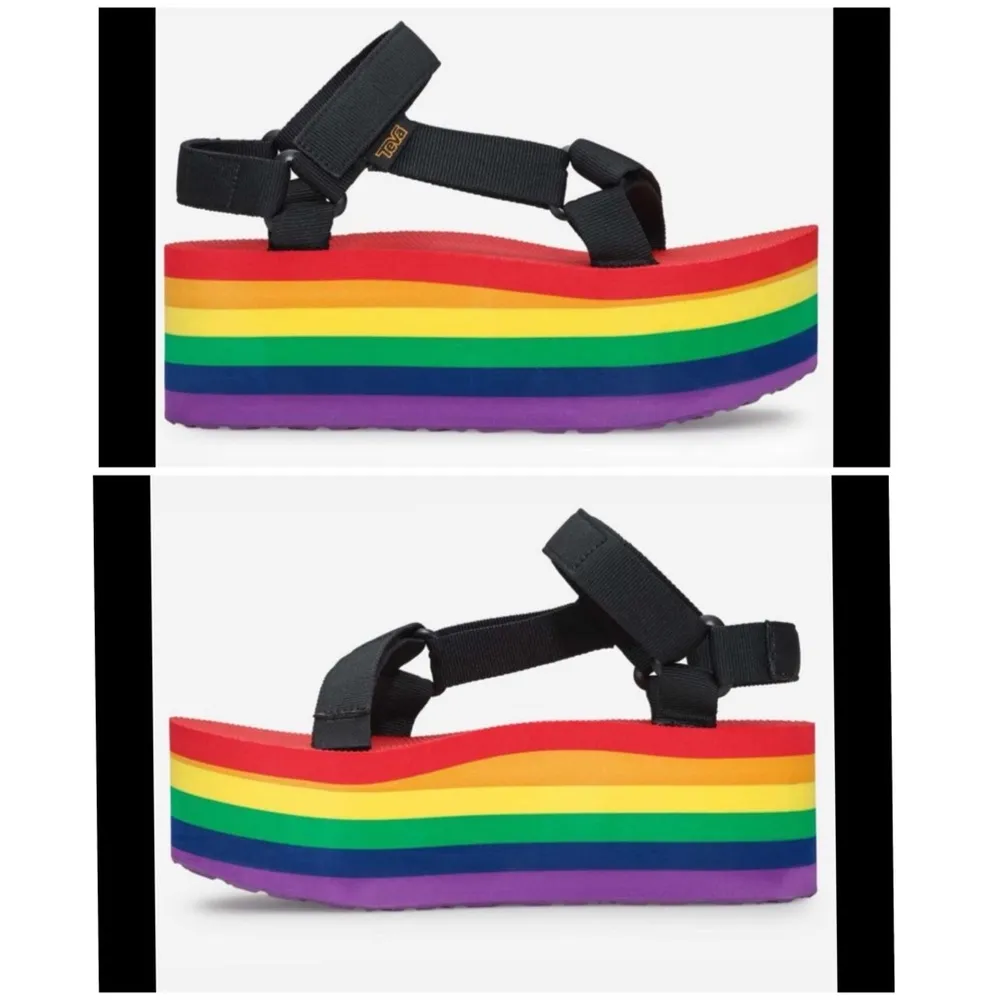 Teva Flatform Universal Rainbow Platform Sandals Size 6 - Image 13