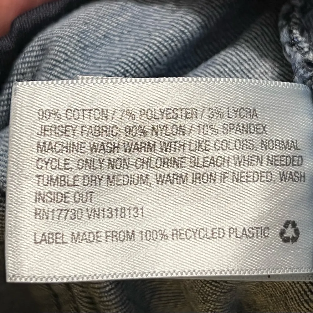 Isabel Maternity Denim Shorts Bermuda Length Size 14 - Image 10