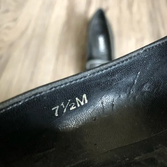 Vaneli leather buckle 2” heel pumps‎ Black Size 7.5 - Image 6