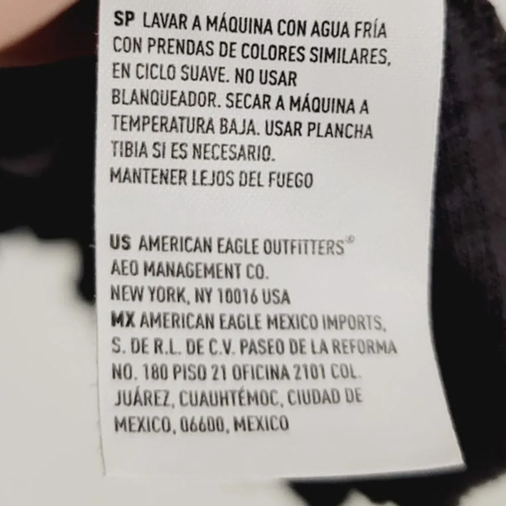 American Eagle Textured Henley Tank Top Charcoal Gray Small - Image 7