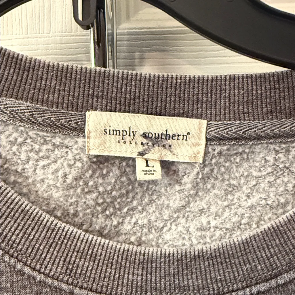 Simply Southern Heather Gray Sweatshirt - Image 2