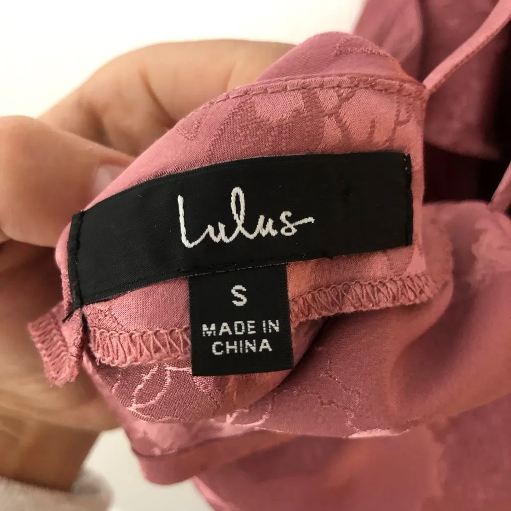 Lulus Pink Cross Back Cowl Neck Top Size S - Image 6