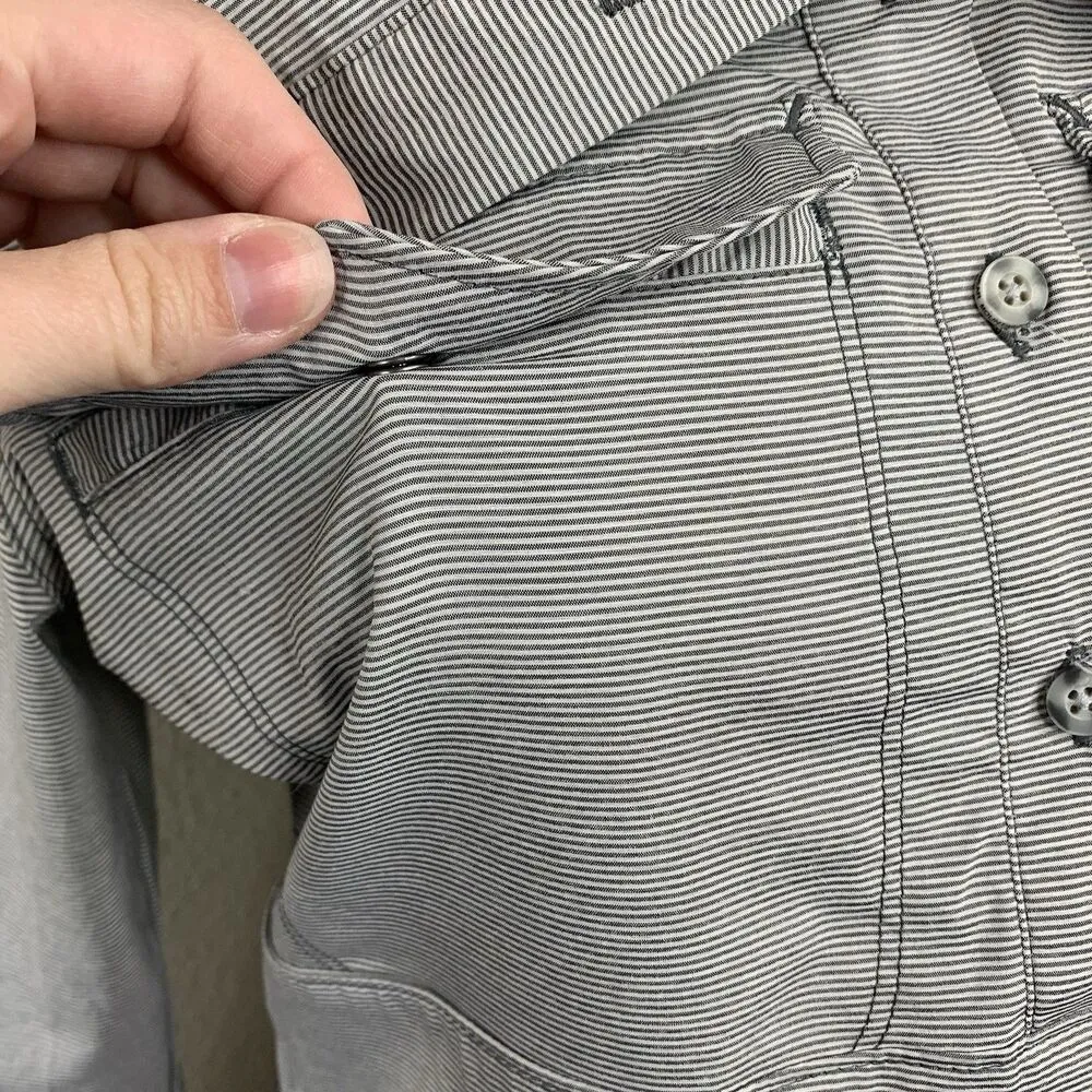 Mountain Hardwear Citypass Popover Shirt Tunic Women's Sz S Gray Striped Cute - Image 6