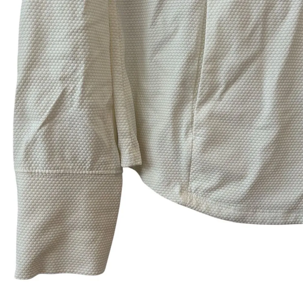 Tommy Bahama Golf Women's White  1/4 Zip Long Sleeve Top L tennis pickleball - Image 4