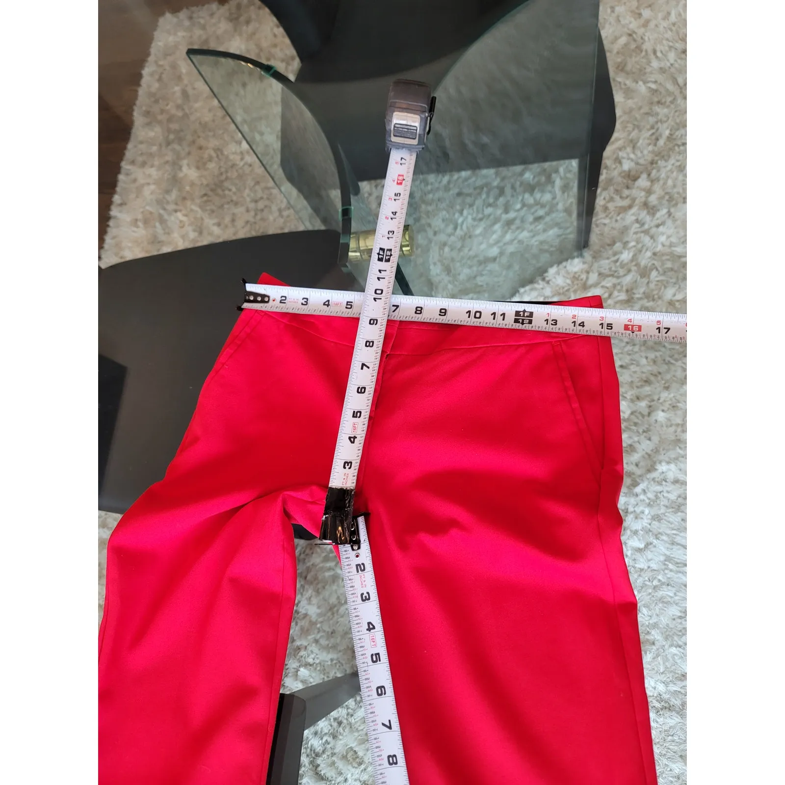 Express Columnist Pants Women's 2R Red Stretch Trousers Slim Fit Work Casual - Image 11