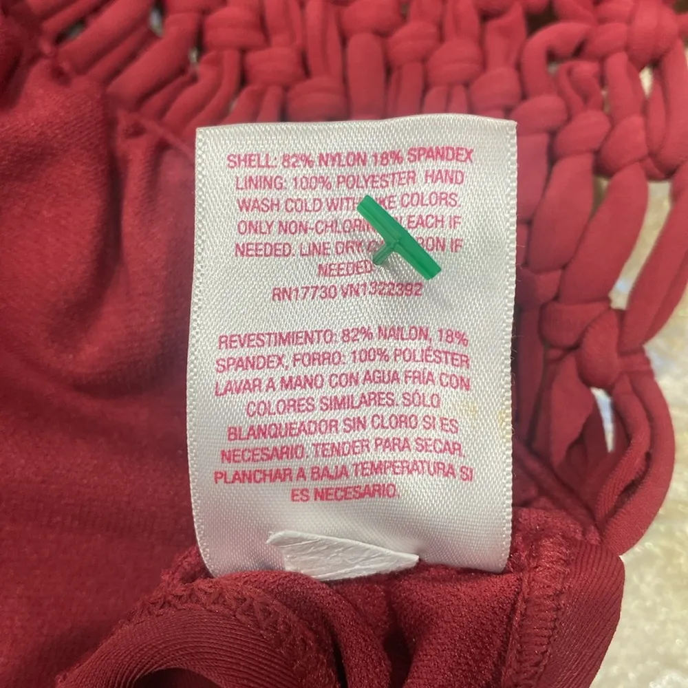 Xhilaration swimwear Red Halter One Piece Swimsuit Size Small / Preowned - Image 8