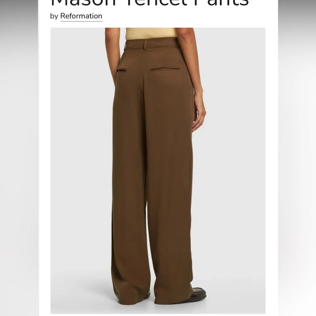 Reformation NWD  Womens 8Tan Flare Pants - Image 3