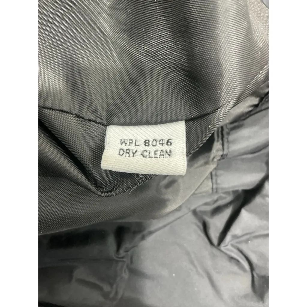 Womans Style & Co Size 22 W Black Zip Up Snap Up Windbreaker Jacket - Image 3