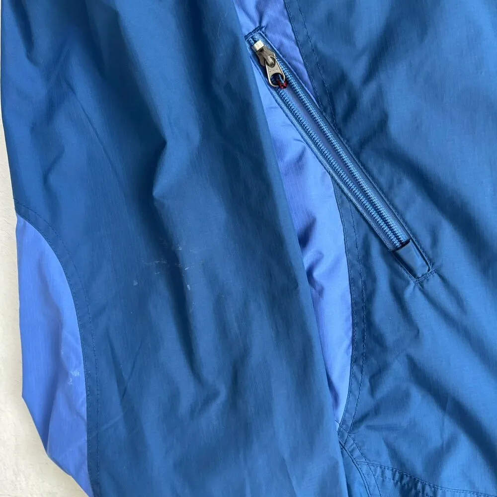 LL Bean Jacket Womens Size Medium Blue Fleece Windbreaker Zip Up Long Sleeve - Image 3