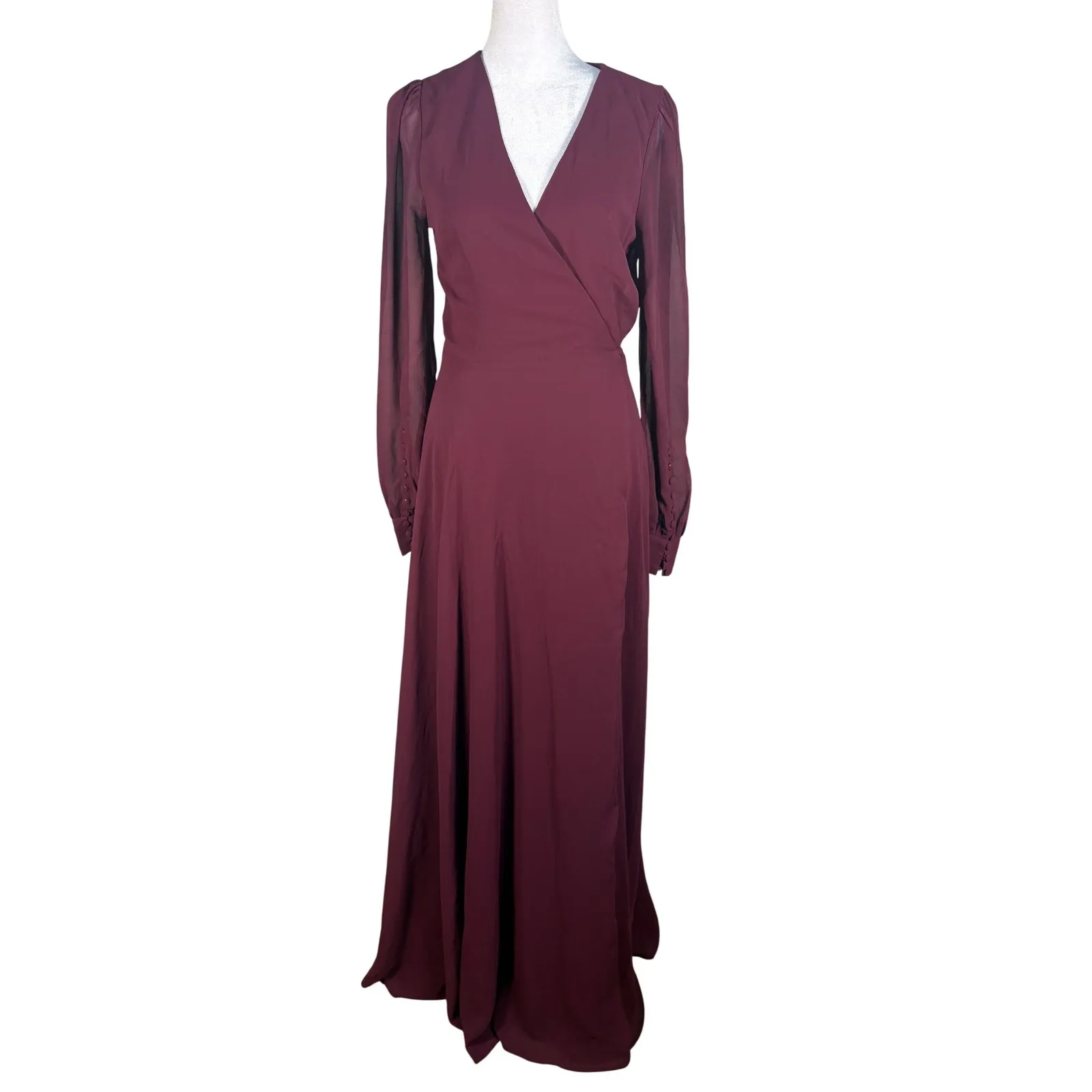 lulus burgundy wrap dress Lulu Bridesmaid Dresses Burgundy High-Low Gown Wrap Maxi Dress Bridesmaid Dress JACKET SIZE:54 INCH CHEST | 6XL Navy blue prom dress CHANEL: The Little Black Satin dress The princess
