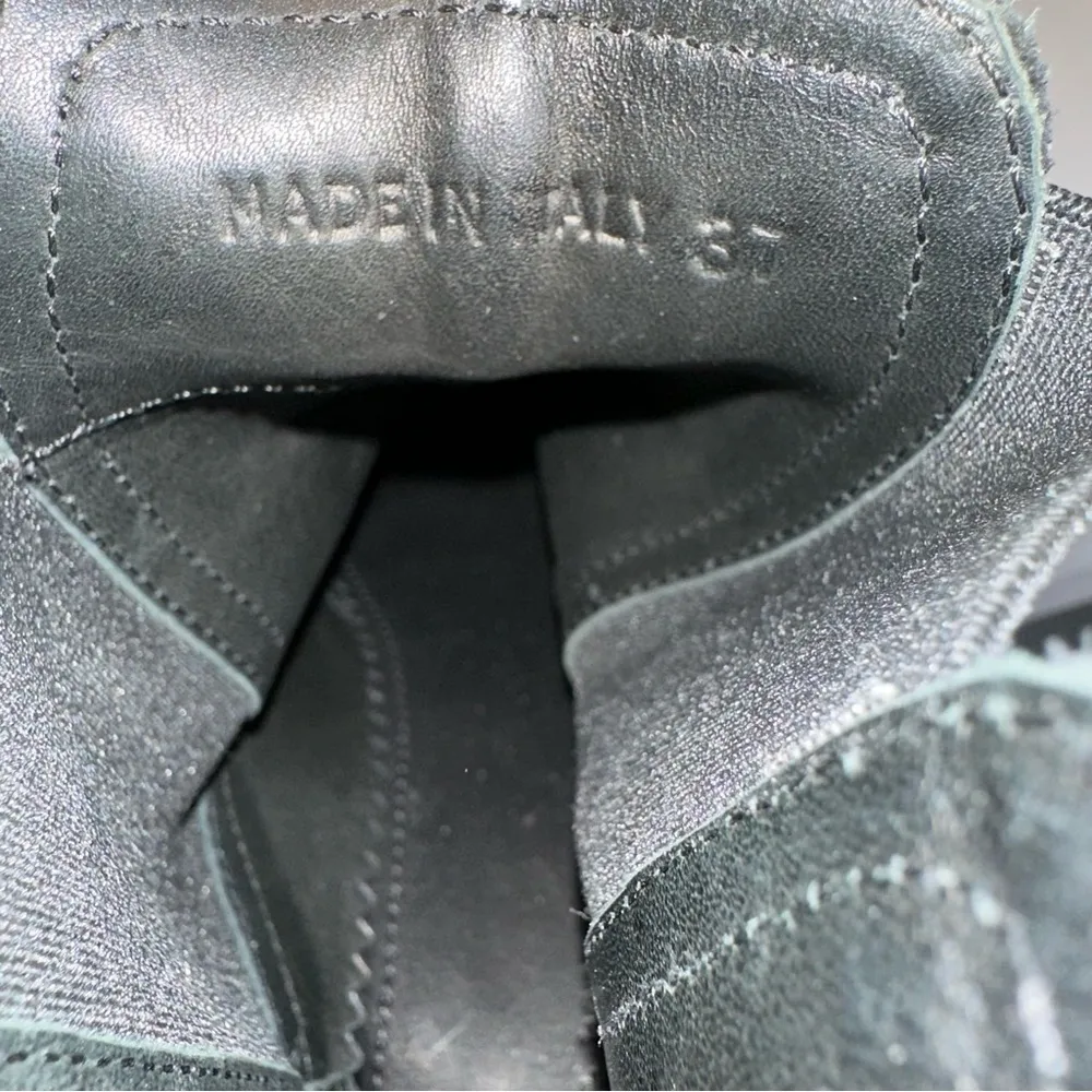 Rag & Bone Suede Chelsea Boots Black Ankle Booties 37 | Italian Made Luxury Chic - Image 8