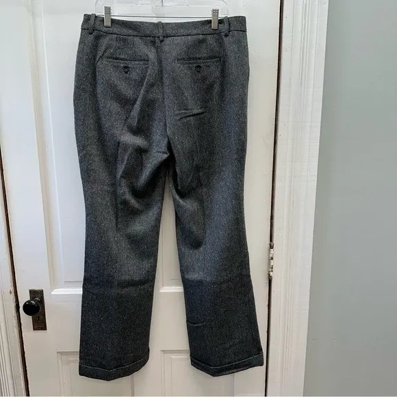 Eddie Bauer Blakely fit tweed wool‎ silk dress pants fully lined women's 12 - Image 2