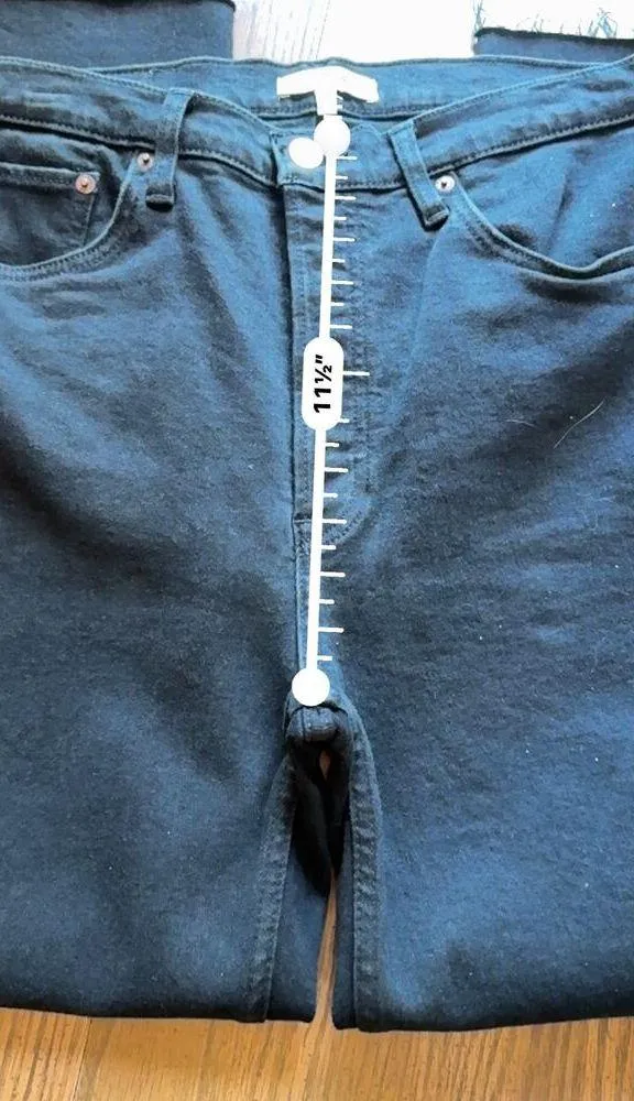 RE/DONE Levi’s Black 70's Stove Pipe Jeans size 30 - Image 6