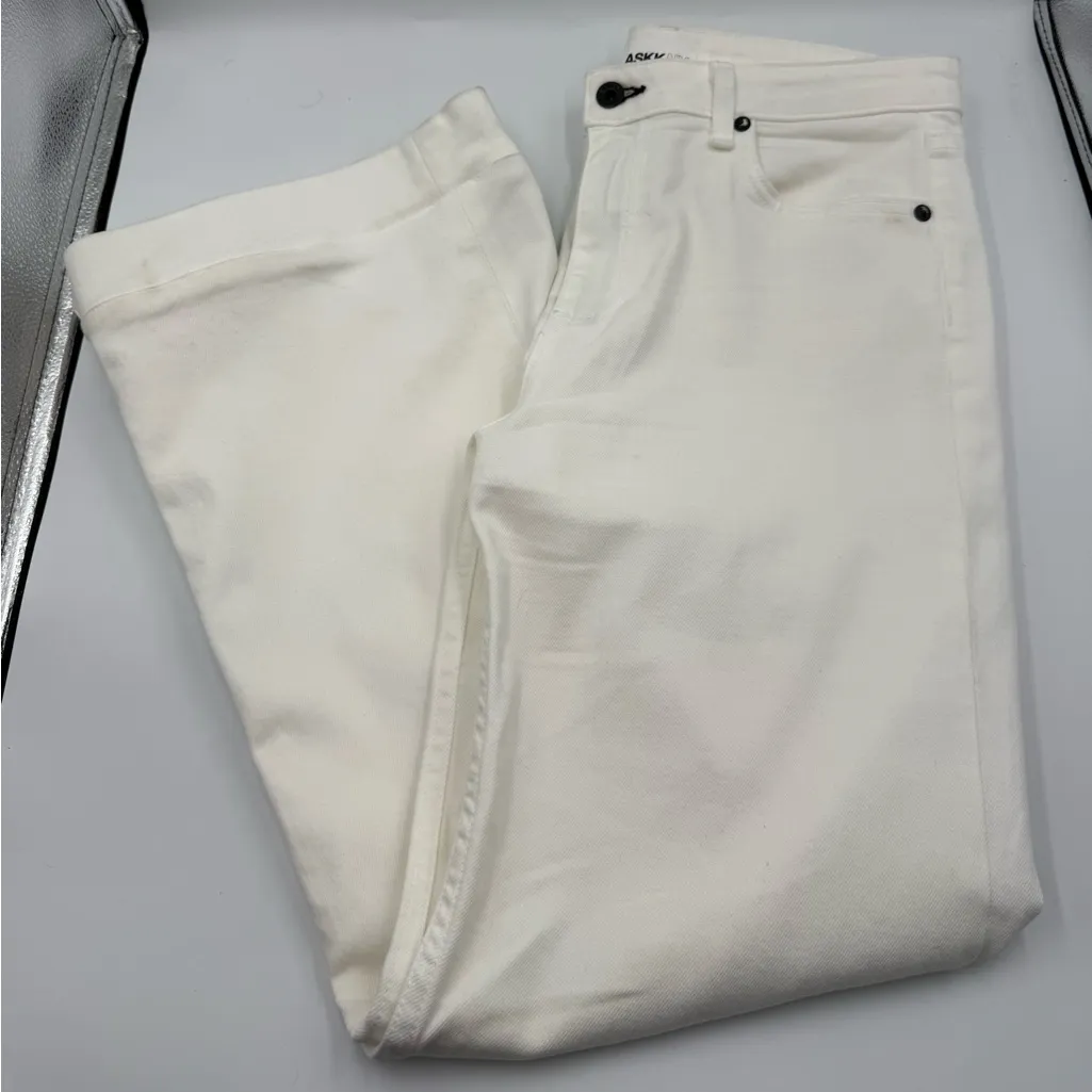 ASKK NY Juniper Wide Leg Jeans White Size 29 - Image 3