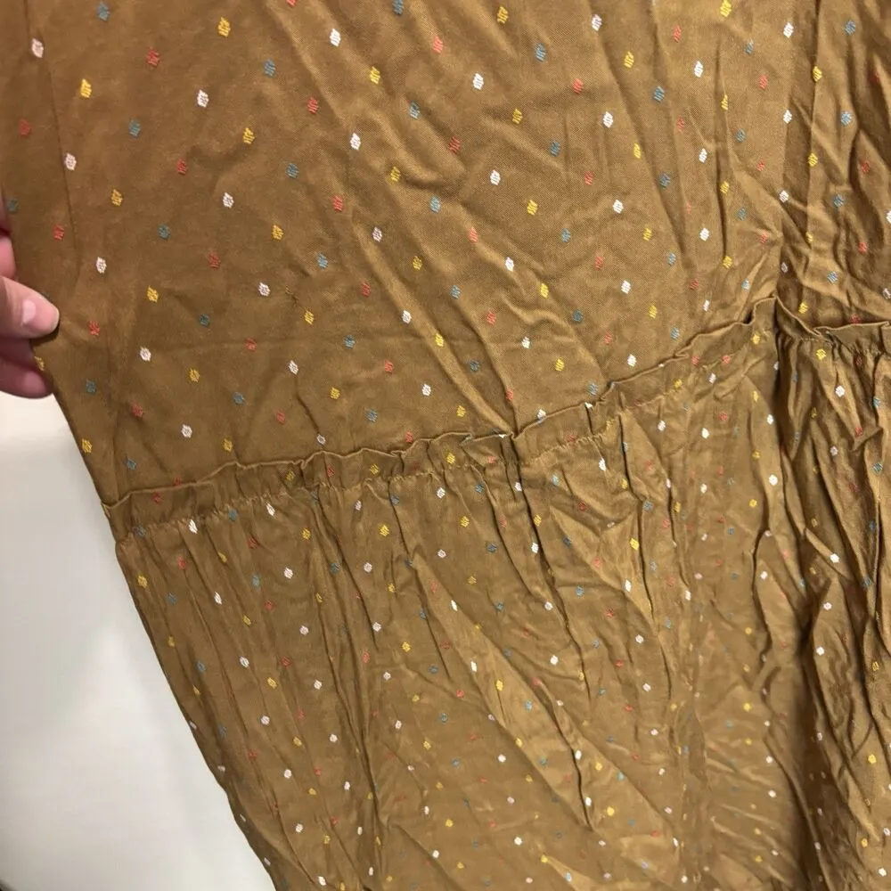 Rachel Pally Gail Printed V-Neck Long Sleeve Drop-Waist Maxi Dress 3X Mojave - Image 7