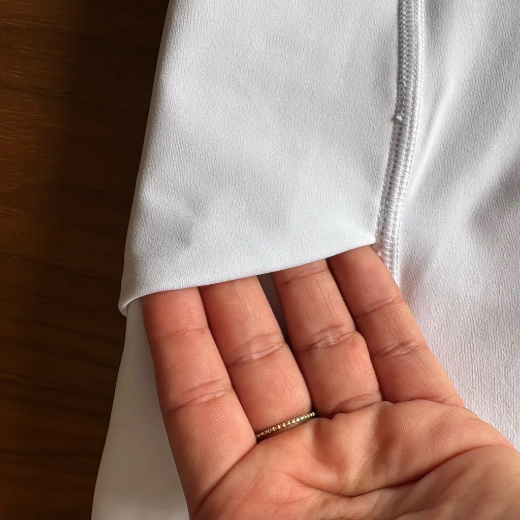 Athleta White Stash Pocket Shorts - Image 5