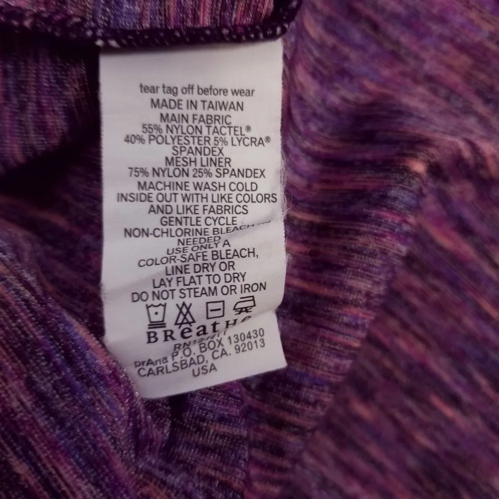 PrAna Amaya Space Dye Athletic Dress Purple Sz Small - Image 9
