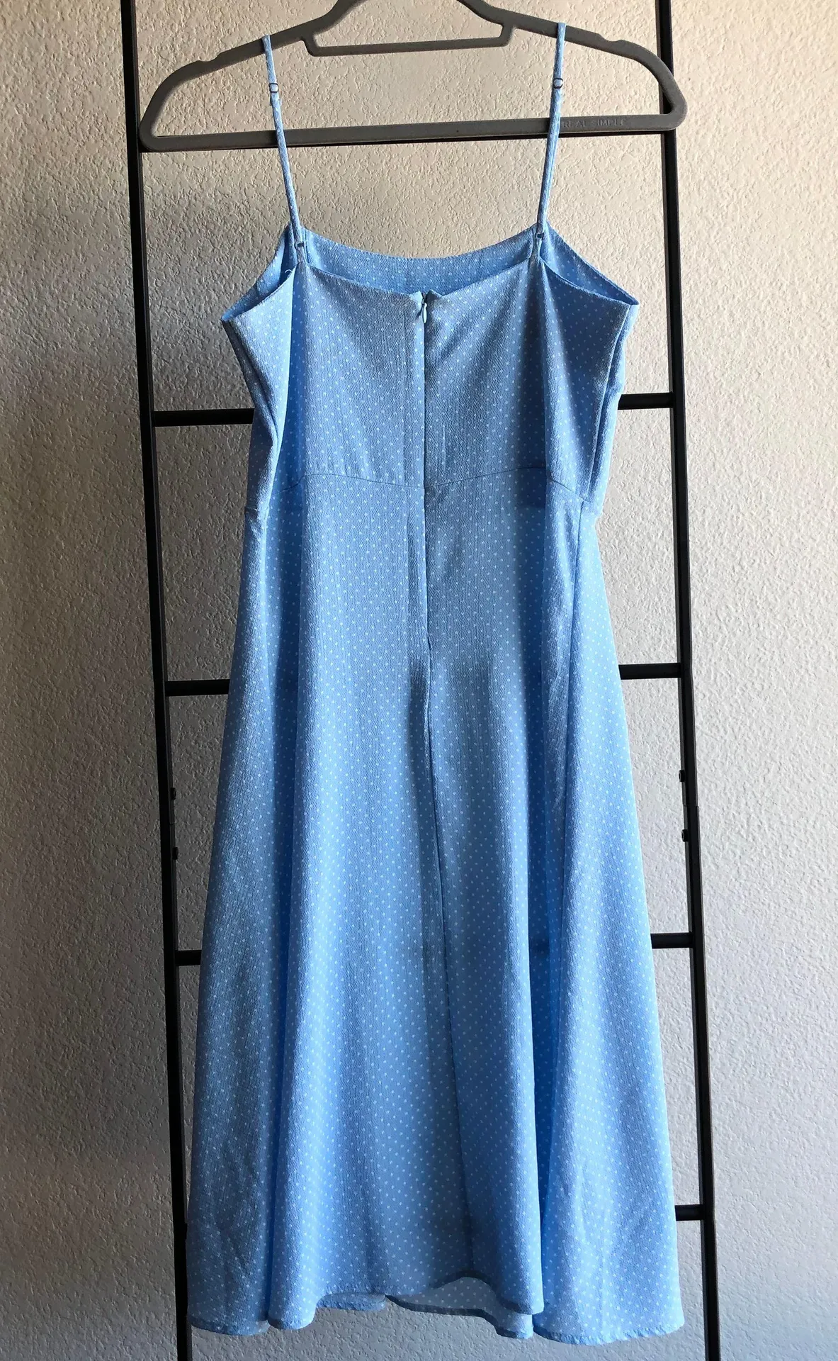 2Hearts Blue Polka Dot Cami Midi Dress - Image 4