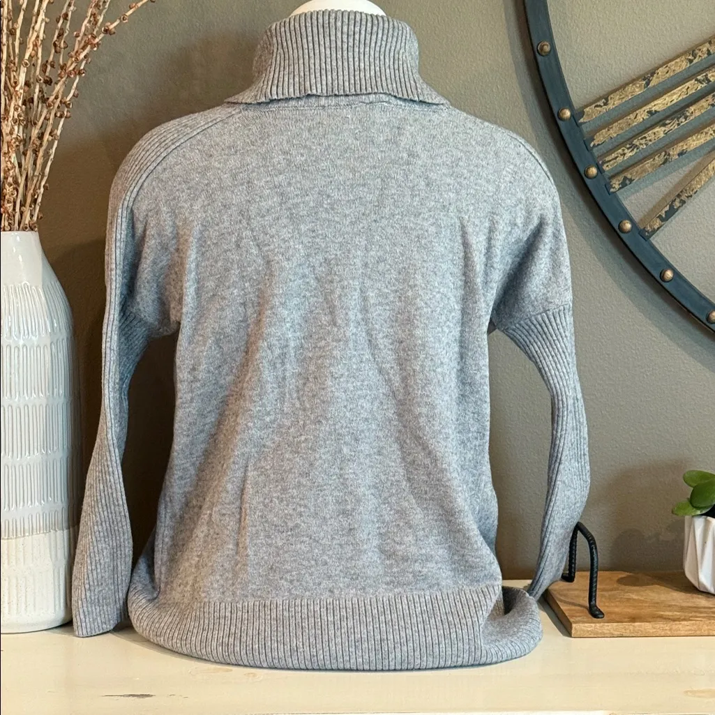 CABLE & GAUGE Gray Turtleneck Sweater Size XL - Image 7