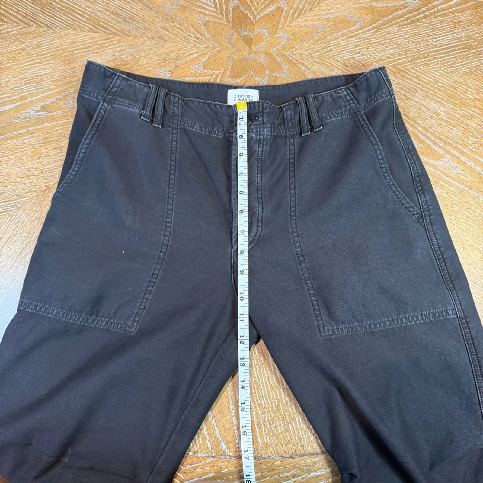 Citizens of Humanity Agni Utility Pants Trousers Cuffed Black Size 29 - Image 10