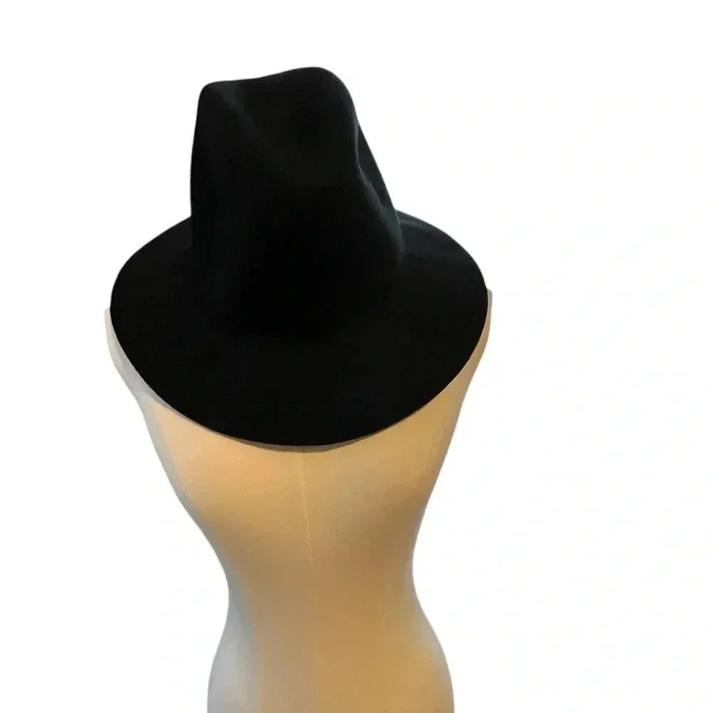 Target One Size Fedora‎ Hat Black Wool Classic Modern Traditional Urban - Image 2
