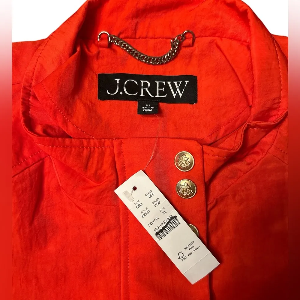 J.Crew  Women’s Collection Lightweight Bomber Jacket Size XL NWT - Image 4