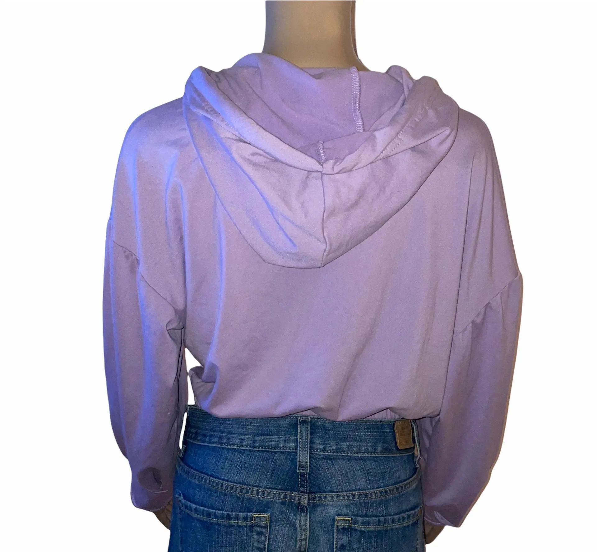 Graphic Cropped Hoodie - Image 3