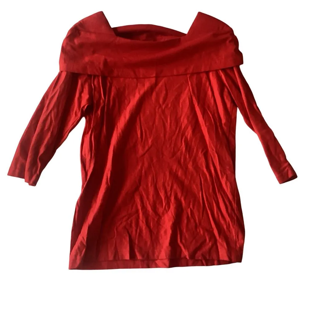 Vintage Jazz Sport Festive Top Red Size L - Image 6