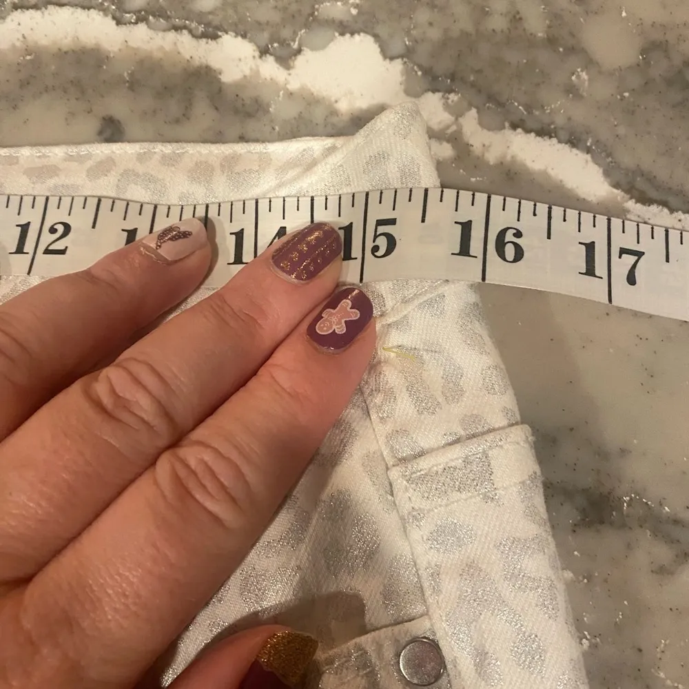 Soft Surroundings On The Prowl Animal Print Straight Leg Ankle Jeans Pants Small - Image 5