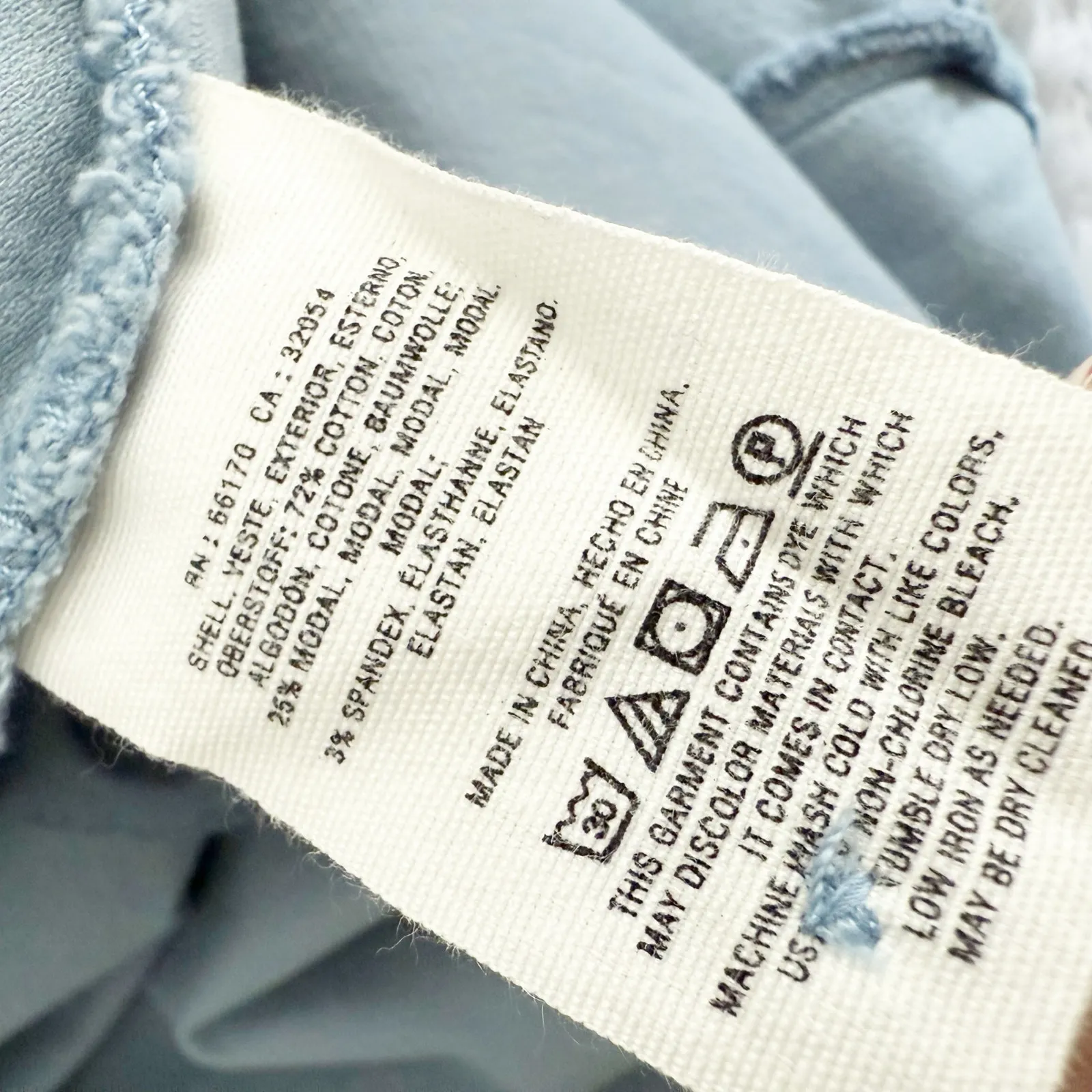 BY ANTHROPOLOGIE | Sky Blue Corduroy Button Front Skirt A-line Pockets | Size 6 - Image 7