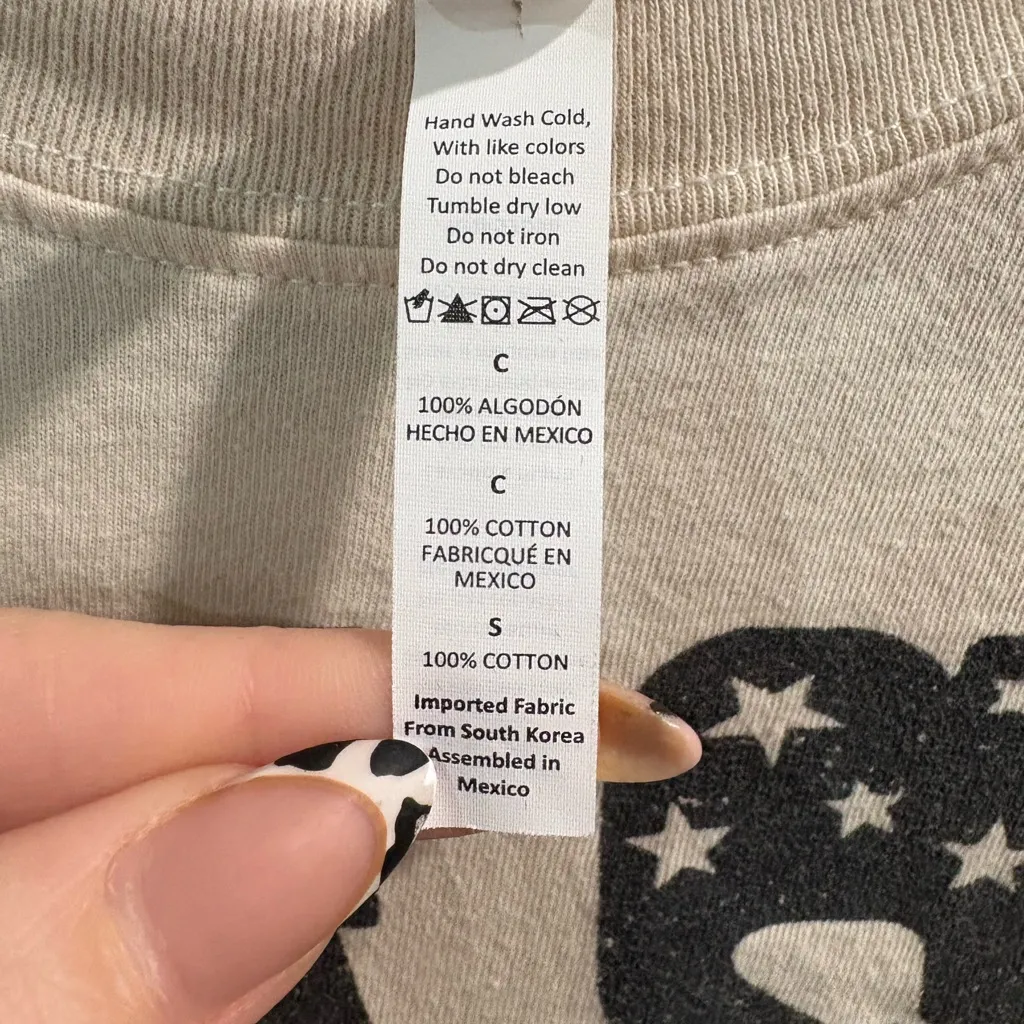 Small Nashville Graphic Tee Music City‎ Oversized T - Image 4