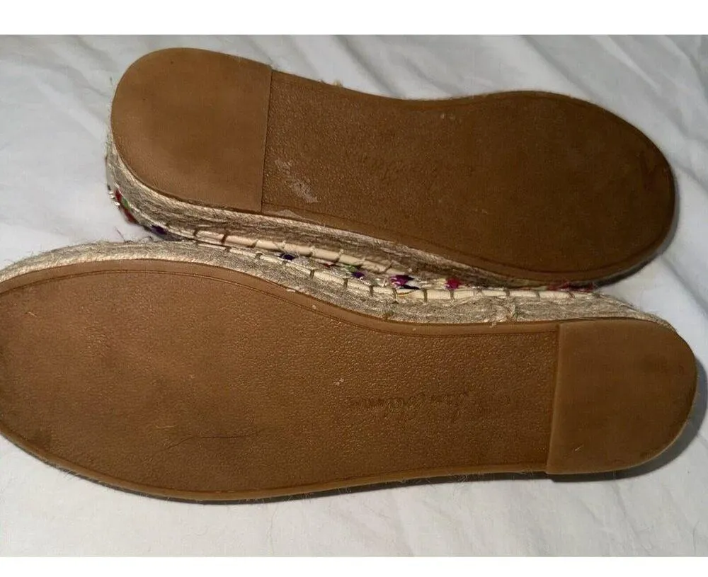 Sam Edelman Carrin Espadrille Platform Shoes Womens Size 8 Slip On Multicolor - Image 8