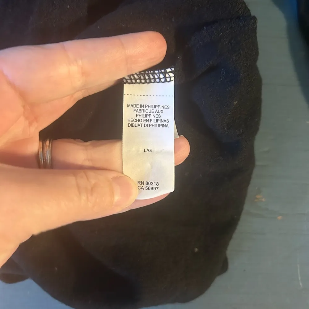 Lucky Brand Black Dot/Lace Women's Top, Size Large - Image 5