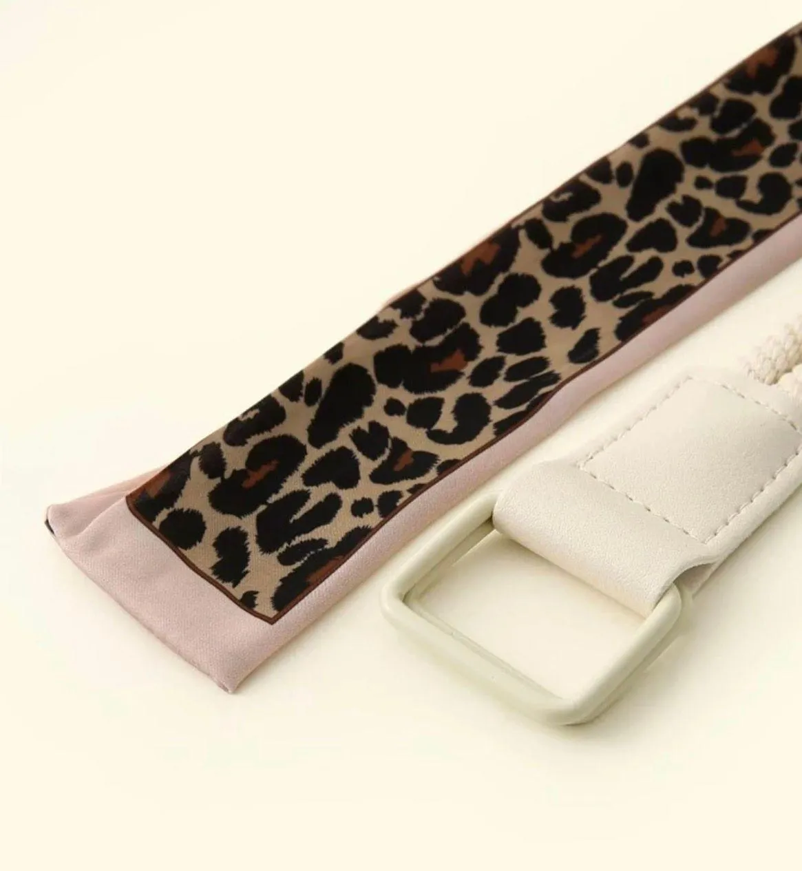 Long Cheetah Scarf Wrap Belt Multi - Image 3