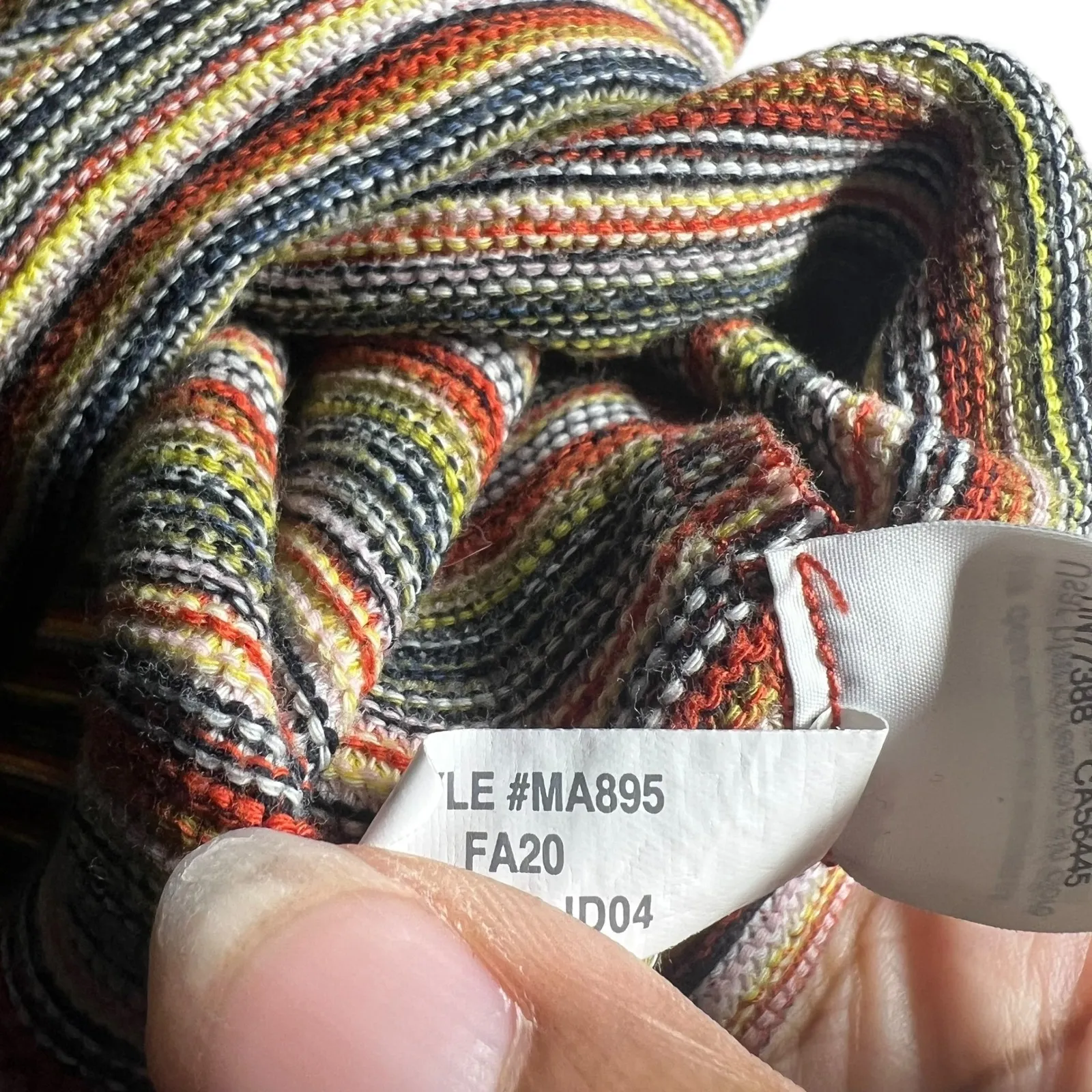 Madewell Striped Knit Crewneck Tee Shirt Women Size S Multicolored Short Sleeve - Image 6