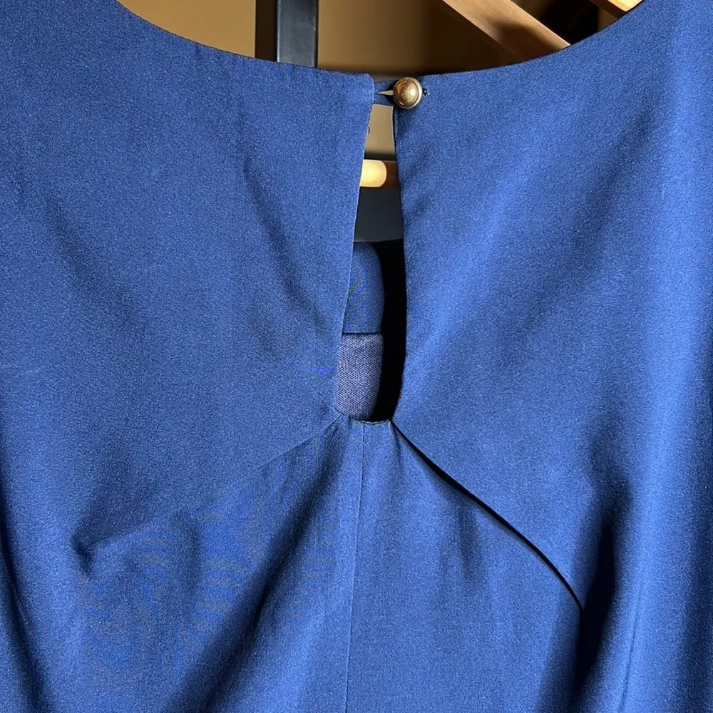 LAVAND. Anthropologie Navy Blue Sleeveless Dress Size Small - Image 10