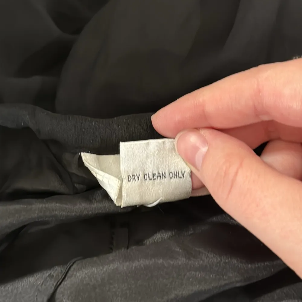 Soft Surroundings Wide Leg Silk Black floral colorful Embroidery Pants size M - Image 7