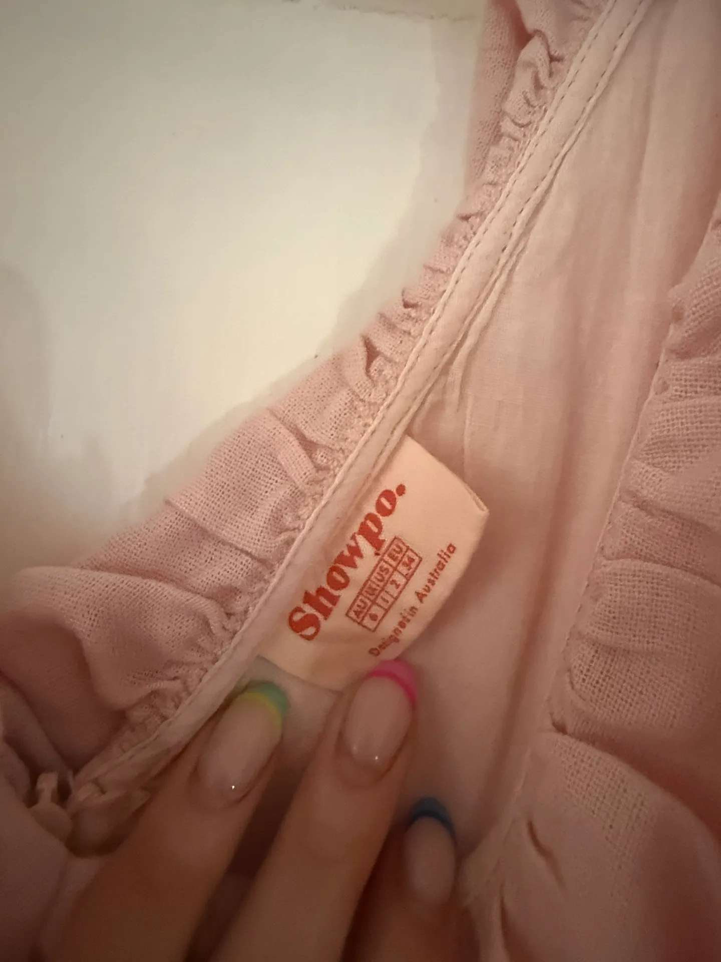 Pink Linen Dress - Image 3