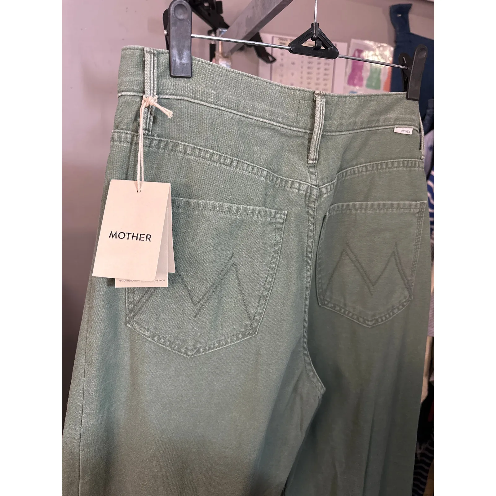 MOTHER the full pipe skimp jeans Green Size 26 - Image 4