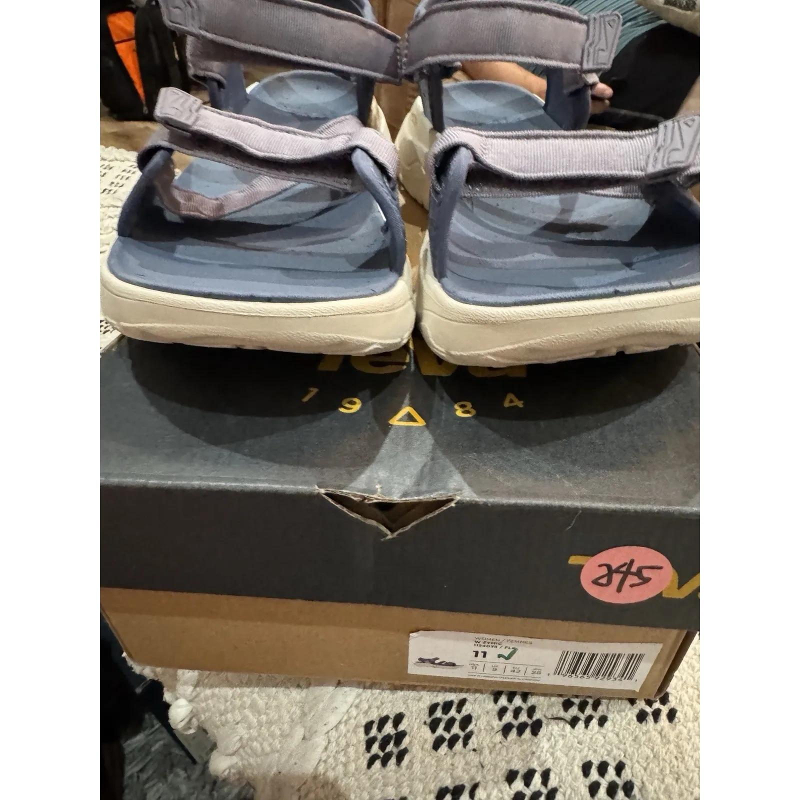 Teva Women's Zymic Sport Hiking‎ Sandals 1124039 Size 11 Blue Flake - Image 7