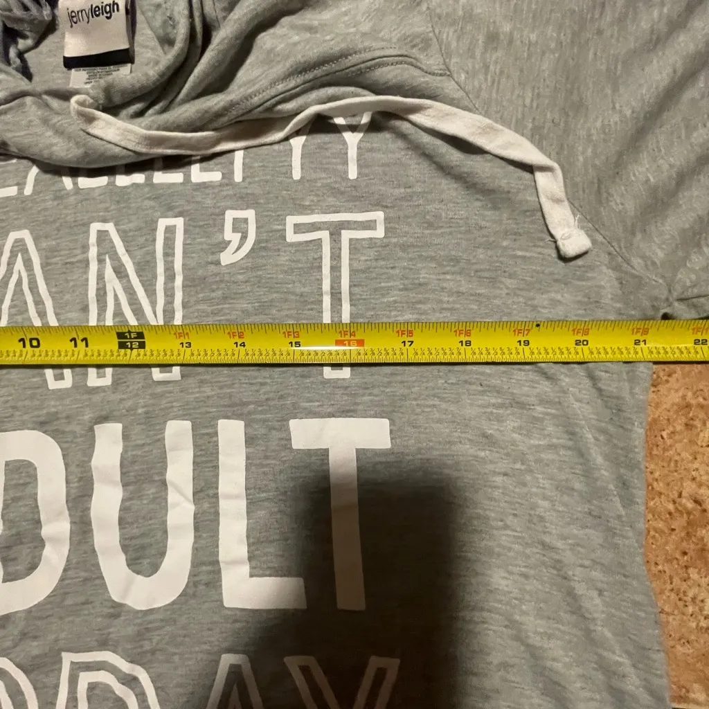 Women’s Hooded T-Shirt: size XL - Image 6