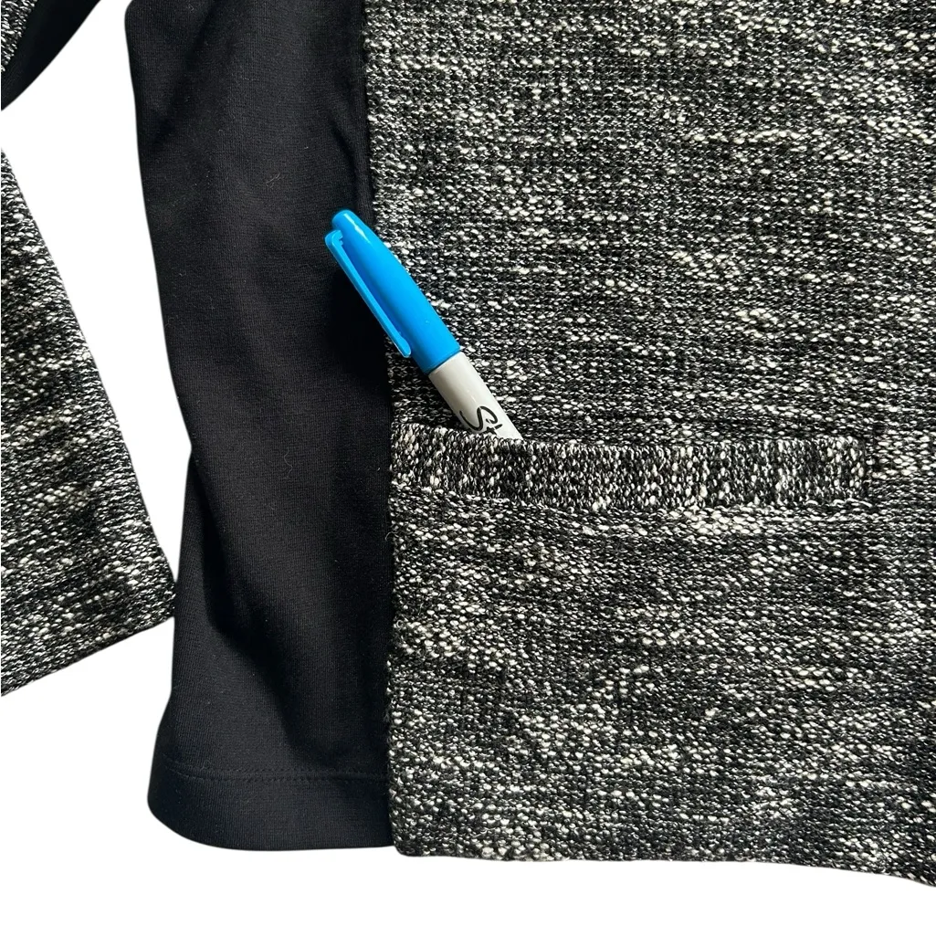 Eileen Fisher Tweedy Knitted Cotton Tweed Collarless Jacket Zipper Size XL - Image 10