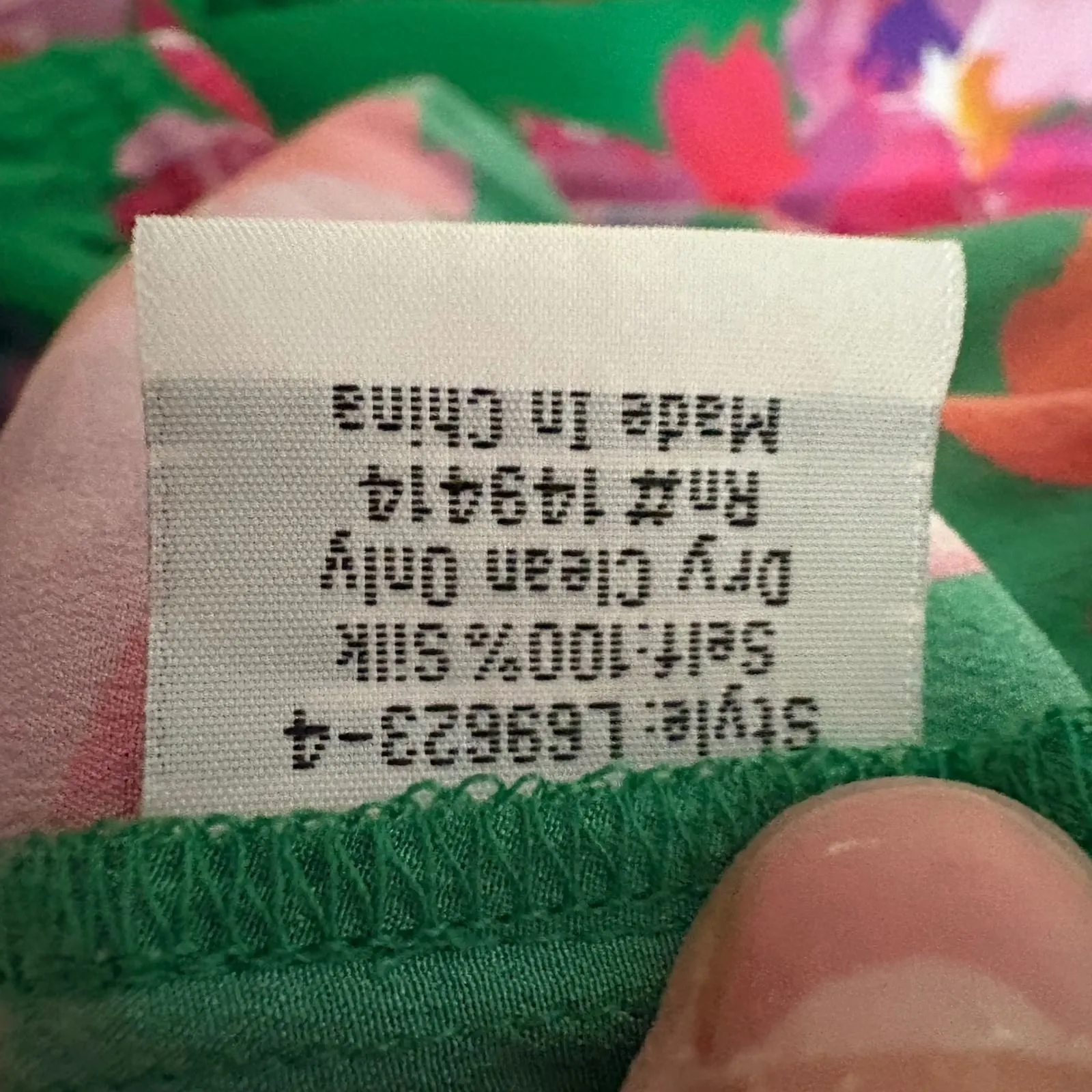 JOHNNY WAS Nadine Silk Floral Wide Leg Pants Size XL - Image 6