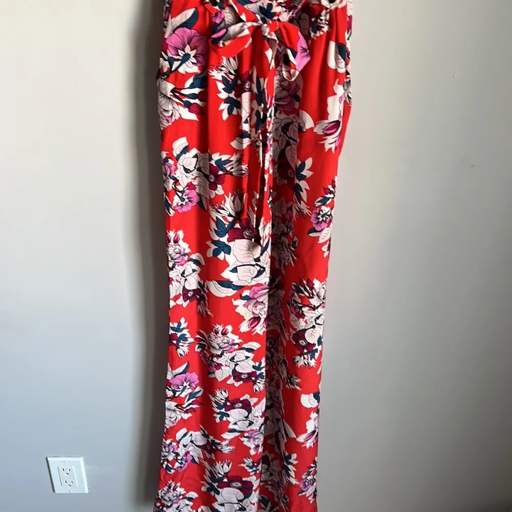 Yumi Kim - Red Floral Print Silk Jumpsuit - Image 5