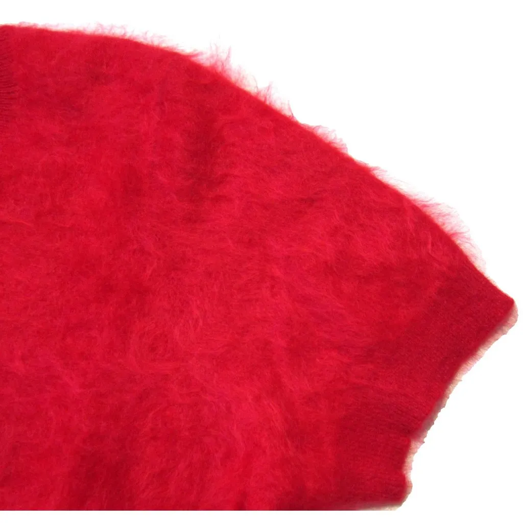 NWT J.Crew Brushed Cashmere T-shirt in Vintage Red Short Sleeve Sweater XS - Image 7