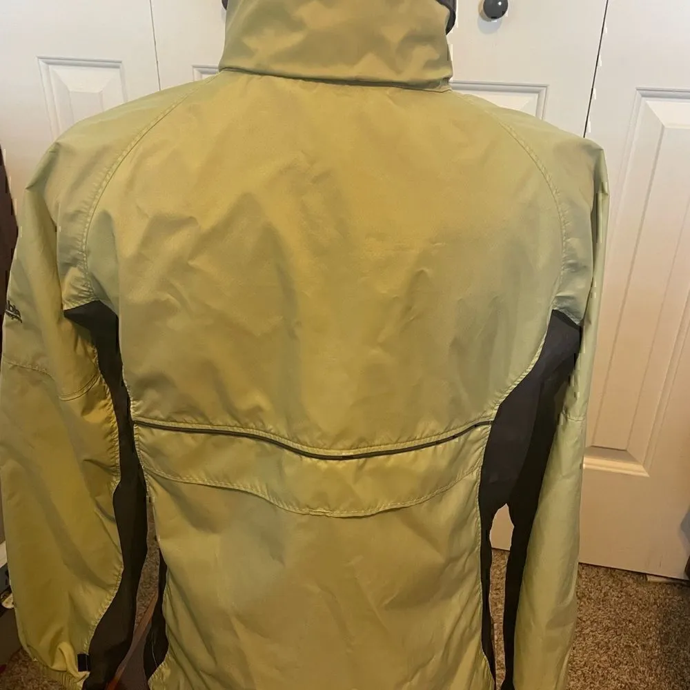 Columbia Womens Medium Light Green Full zip Rain Jacket - Image 3